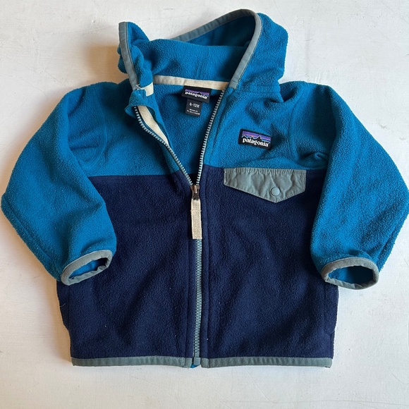Patagonia Micro D Snap T Fleece Jacket 6-12 Months - Picture 1 of 4